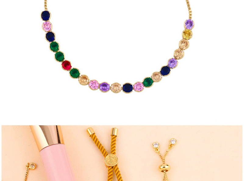Fashion Color Micro-set Color Zircon Eye Bracelet,Bracelets