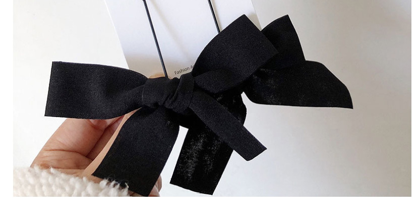 Fashion Black Bow Tassel,Drop Earrings