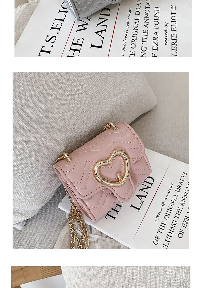Fashion Pink Embroidery Line Love Buckle Shoulder Messenger Bag,Shoulder bags