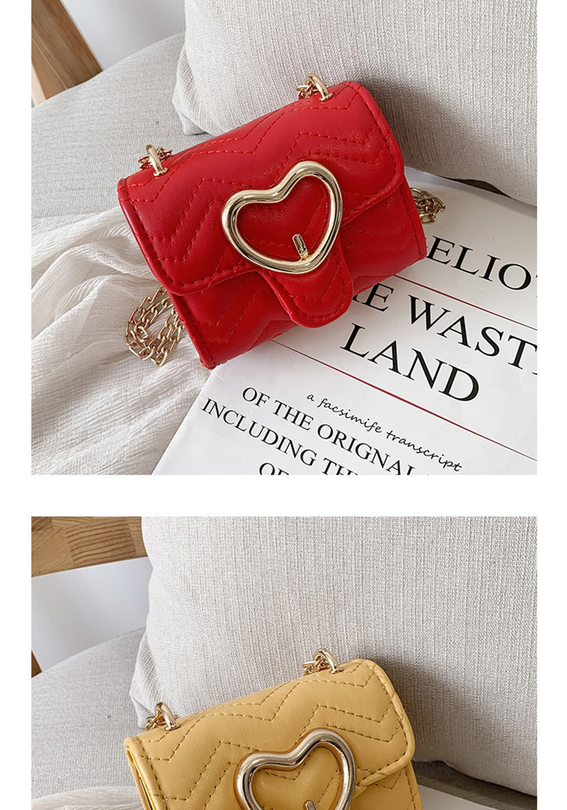 Fashion Red Embroidery Line Love Buckle Shoulder Messenger Bag,Shoulder bags