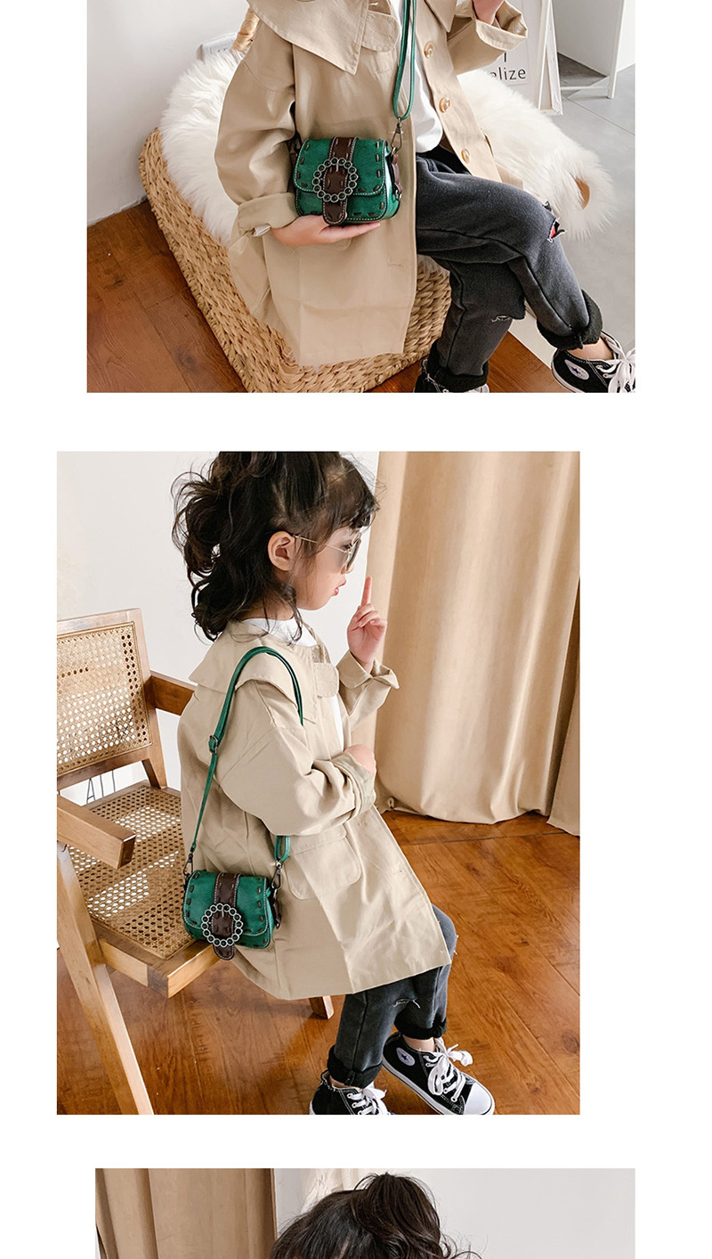 Fashion Yellow Belt Buckle Child Shoulder Messenger Bag,Shoulder bags