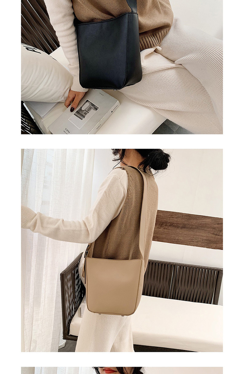Fashion Black Solid Color Wide Shoulder Strap Shoulder Bag,Shoulder bags