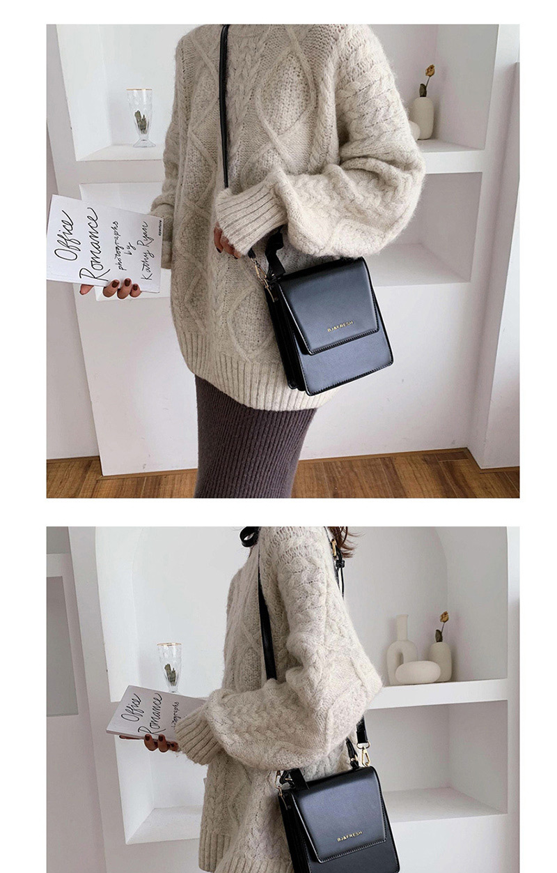Fashion Black Alloy Letter Embroidered Line Shoulder Shoulder Bag,Handbags