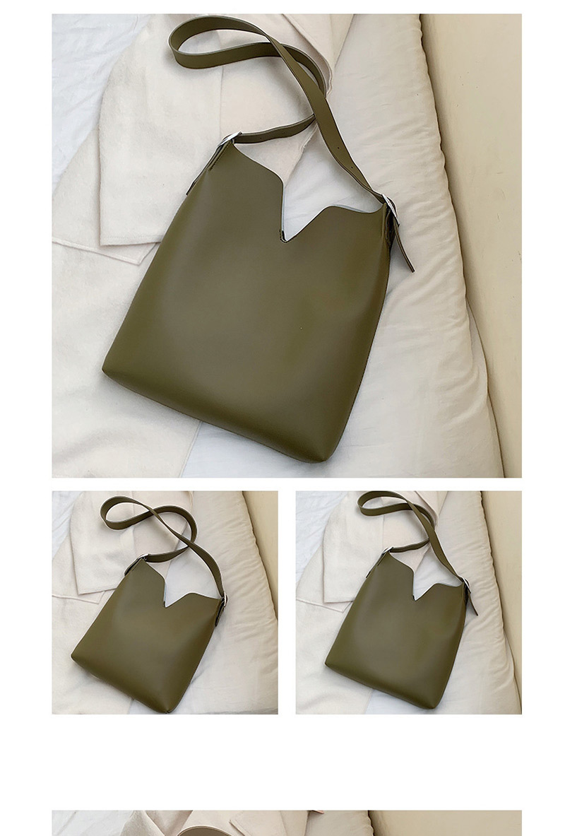Fashion Large Black Solid Color Small V Shoulder Messenger Bag,Shoulder bags