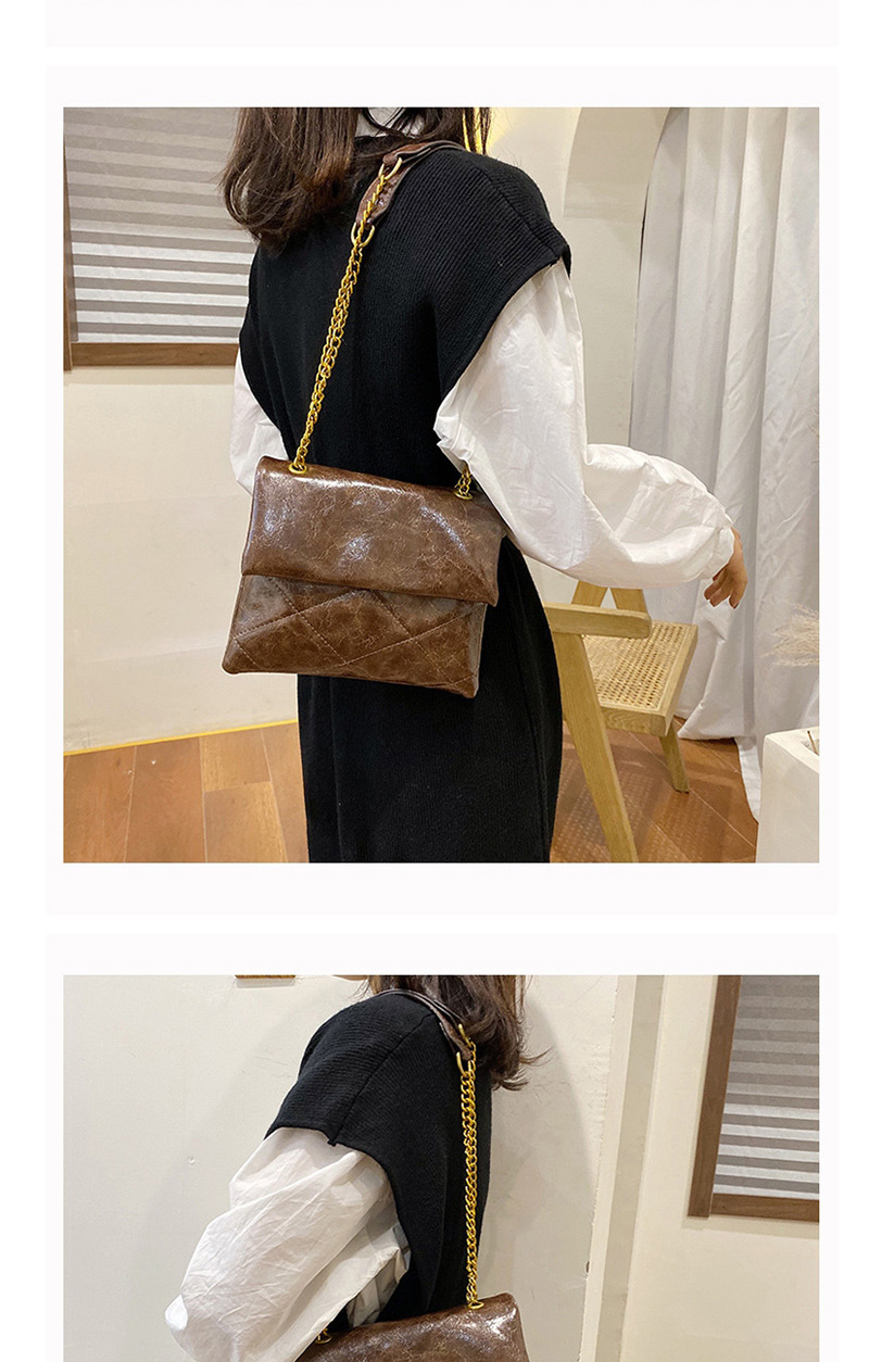 Fashion Creamy-white Grids Pattern Shoulder Bag,Shoulder bags