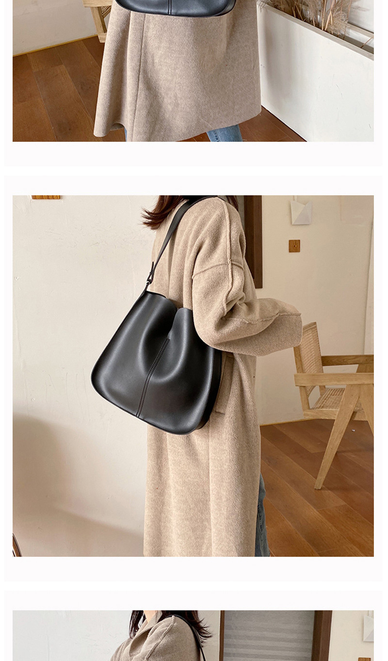 Fashion Black Wide Shoulder Strap Shoulder Bag,Handbags