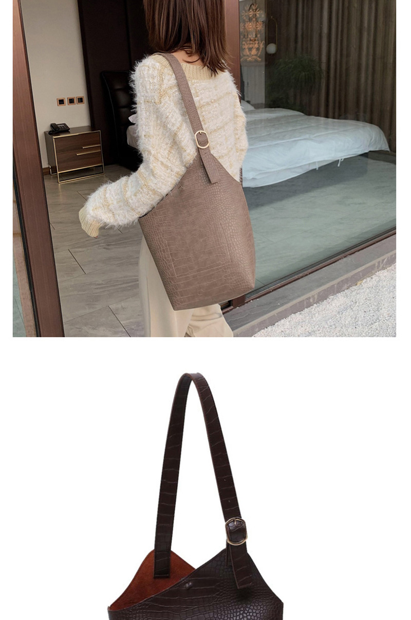 Fashion Brown Crocodile Pattern,Handbags