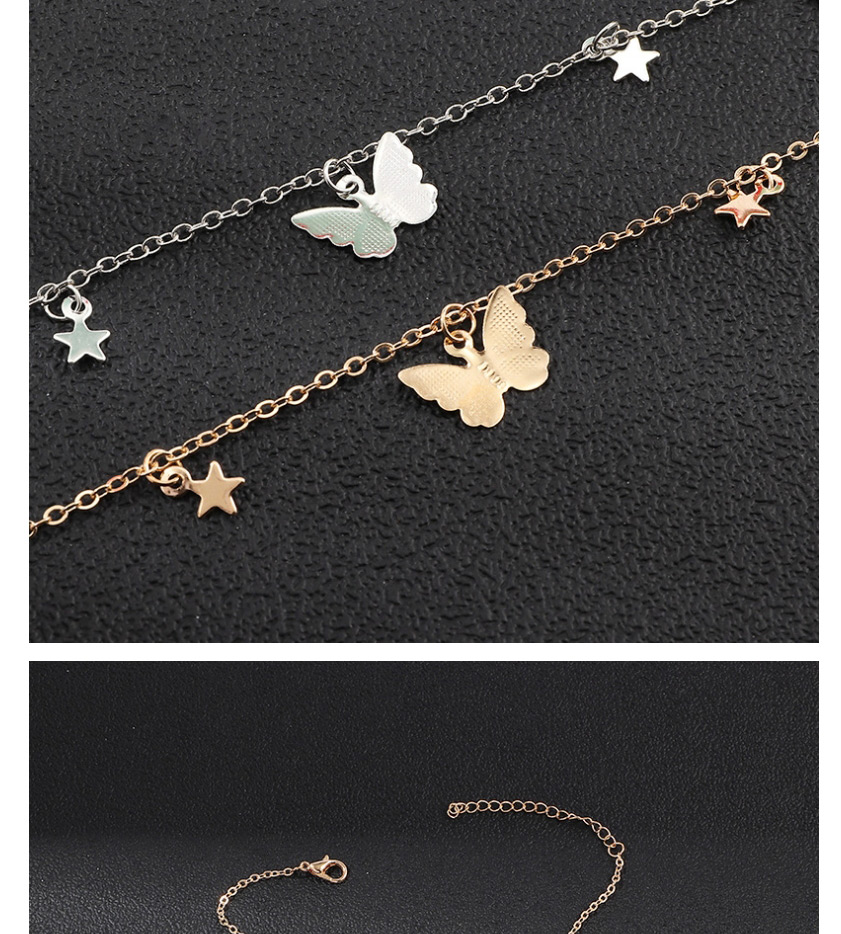 Fashion Golden Butterfly Pentagram Necklace,Pendants