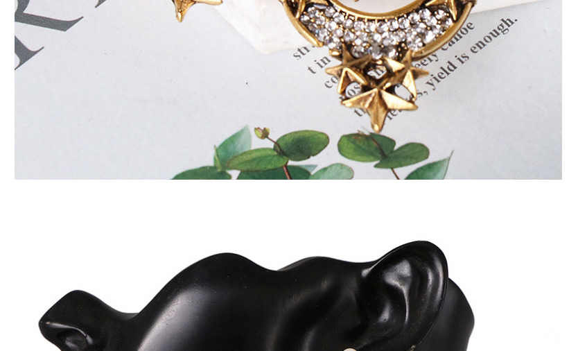Fashion Gold Geometric Five-pointed Star Stud,Drop Earrings