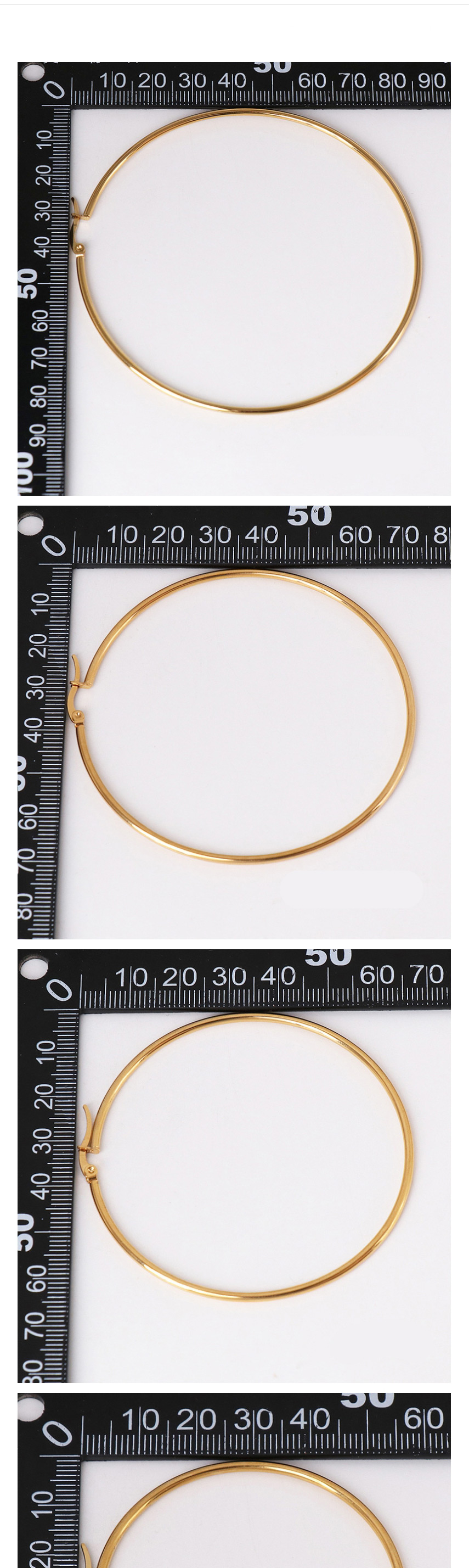 Fashion 7cm Gold Circle Earrings,Hoop Earrings