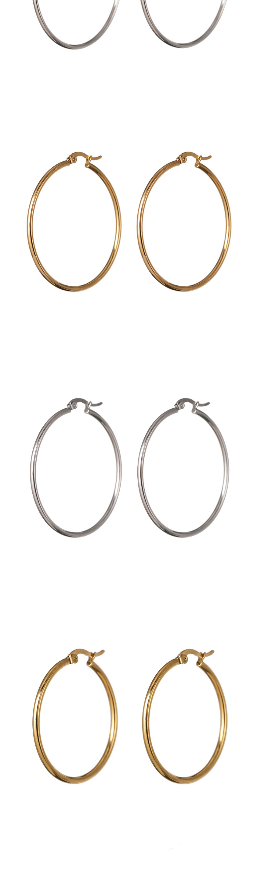 Fashion 7cm Silver Circle Earrings,Hoop Earrings