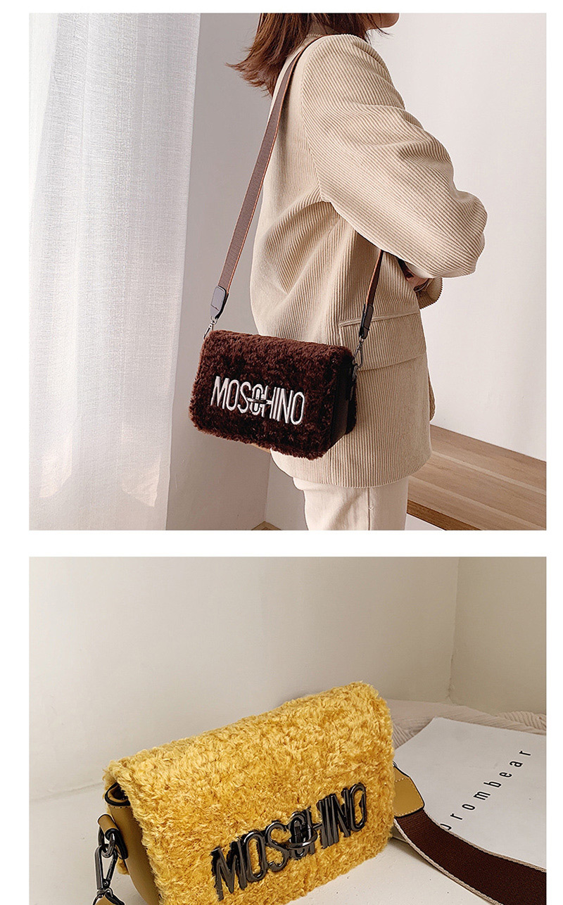 Fashion Yellow Contrast Shoulder Shoulder Bag,Shoulder bags
