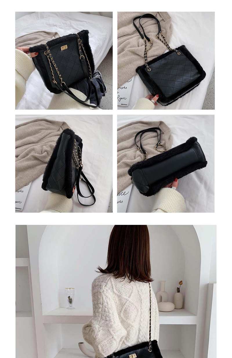 Fashion Black Grids Pattern Shoulder Bag,Shoulder bags
