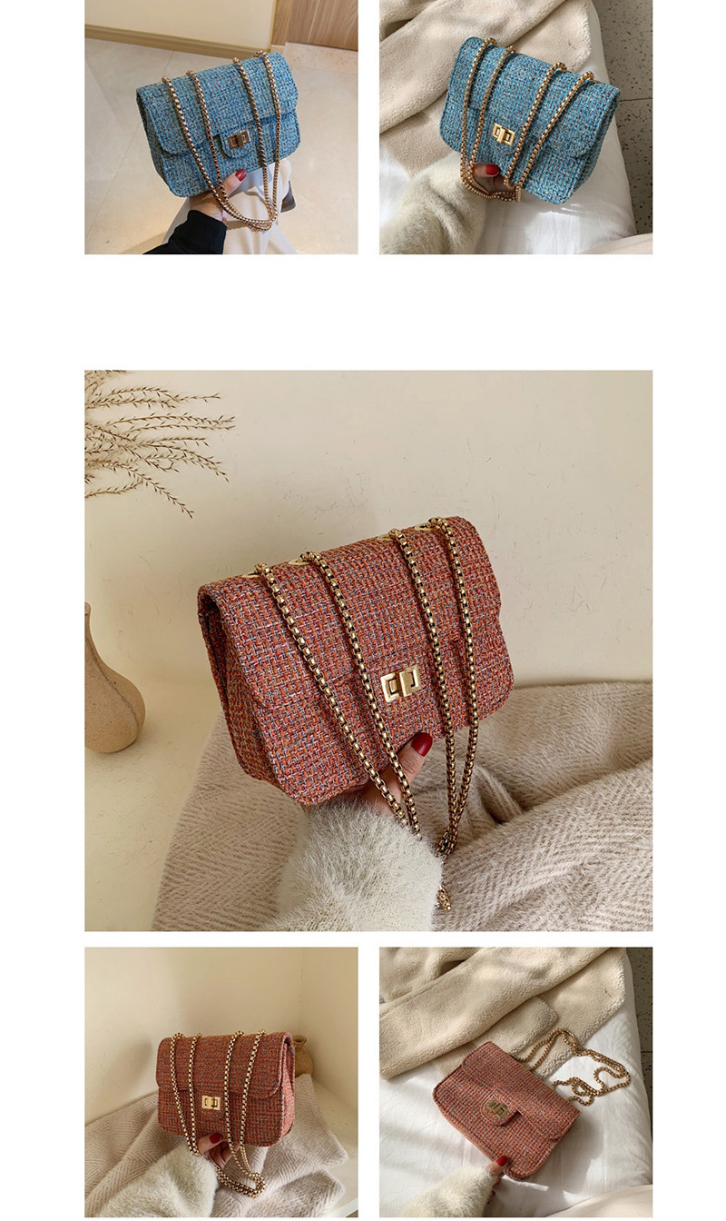 Fashion Red Woolen Chain Shoulder Messenger Bag,Shoulder bags