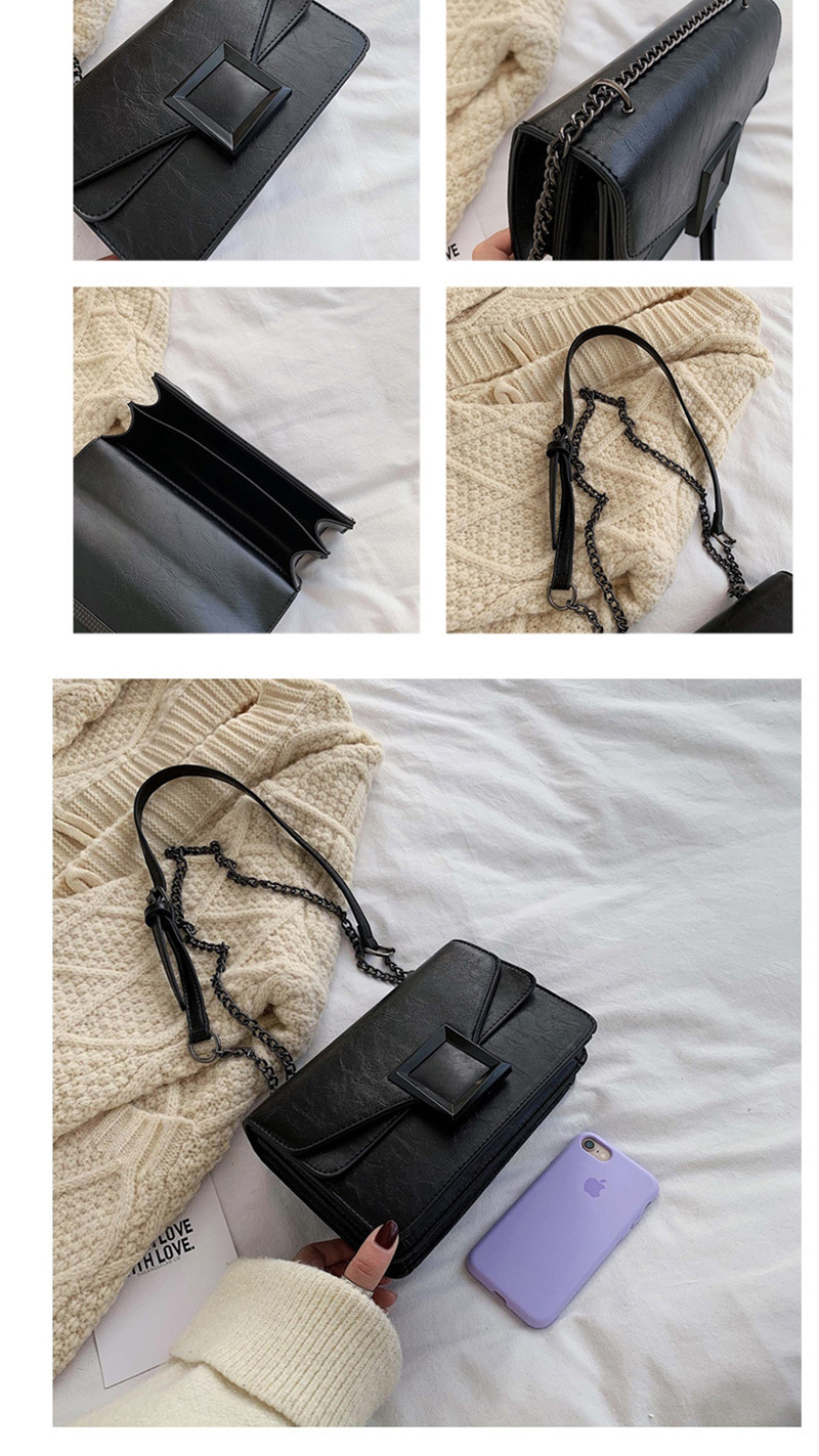Fashion Black Chain Shoulder Messenger Bag,Shoulder bags