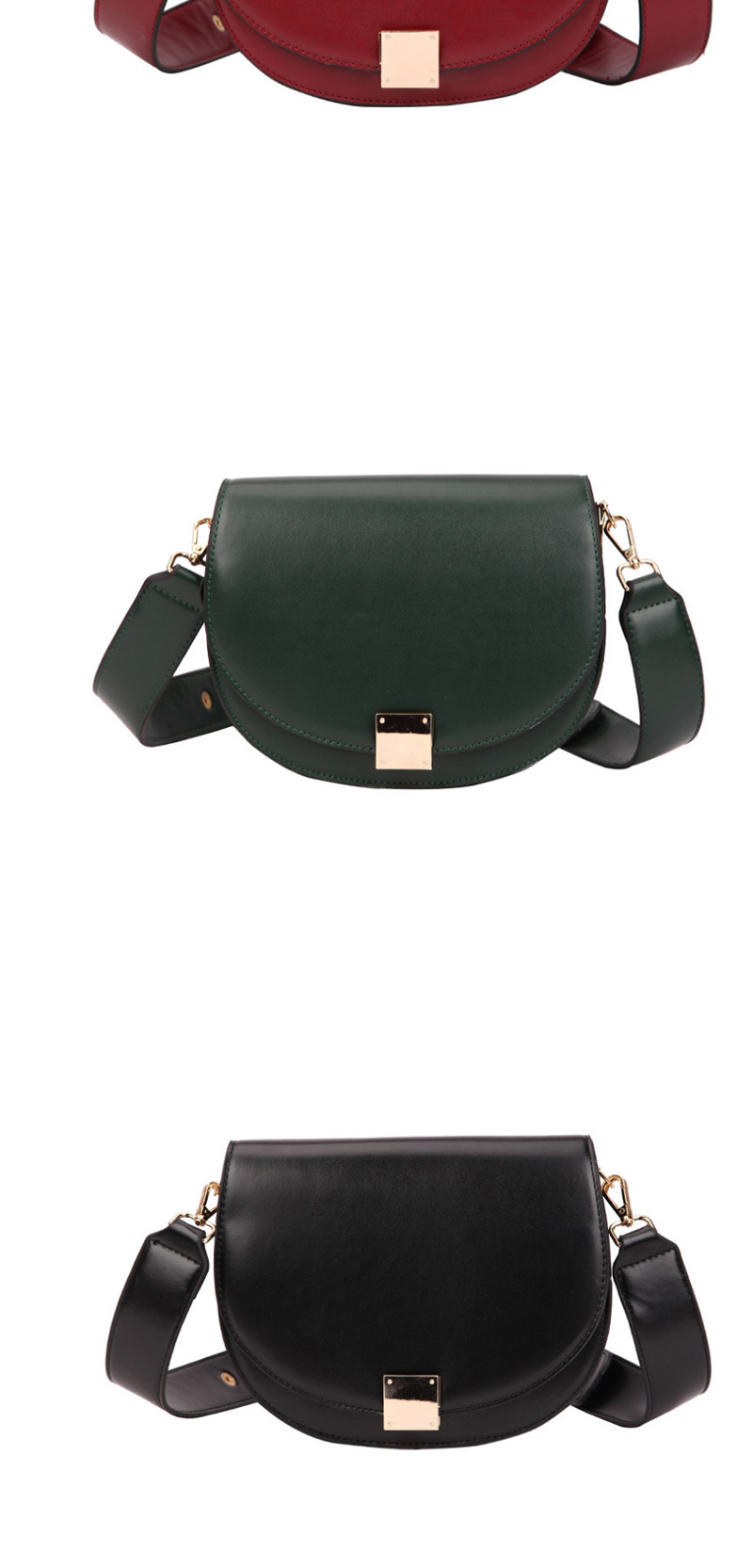 Fashion Green Wide Shoulder Strap Shoulder Messenger Bag,Shoulder bags