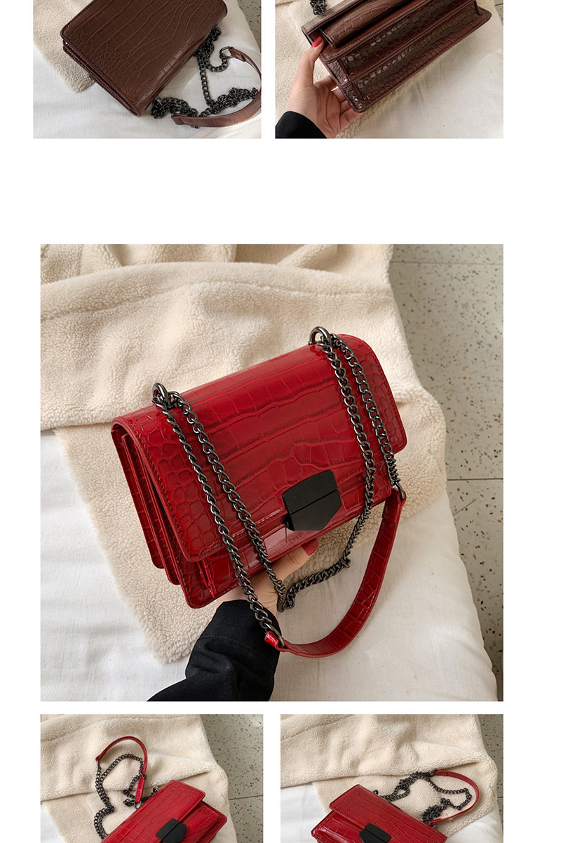 Fashion Red Crocodile Shoulder Crossbody Bag,Shoulder bags