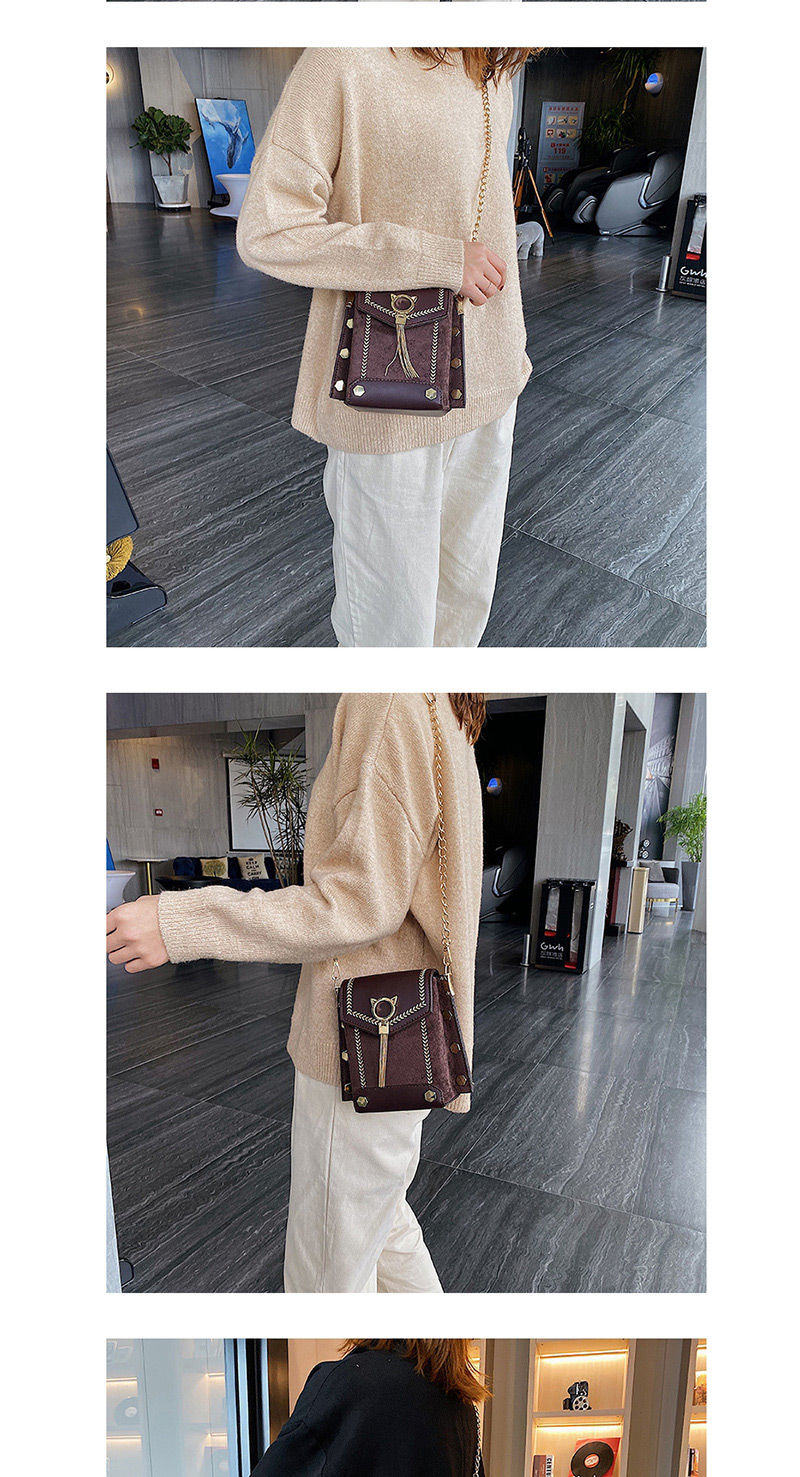 Fashion Khaki Chain Shoulder Messenger Bag,Shoulder bags