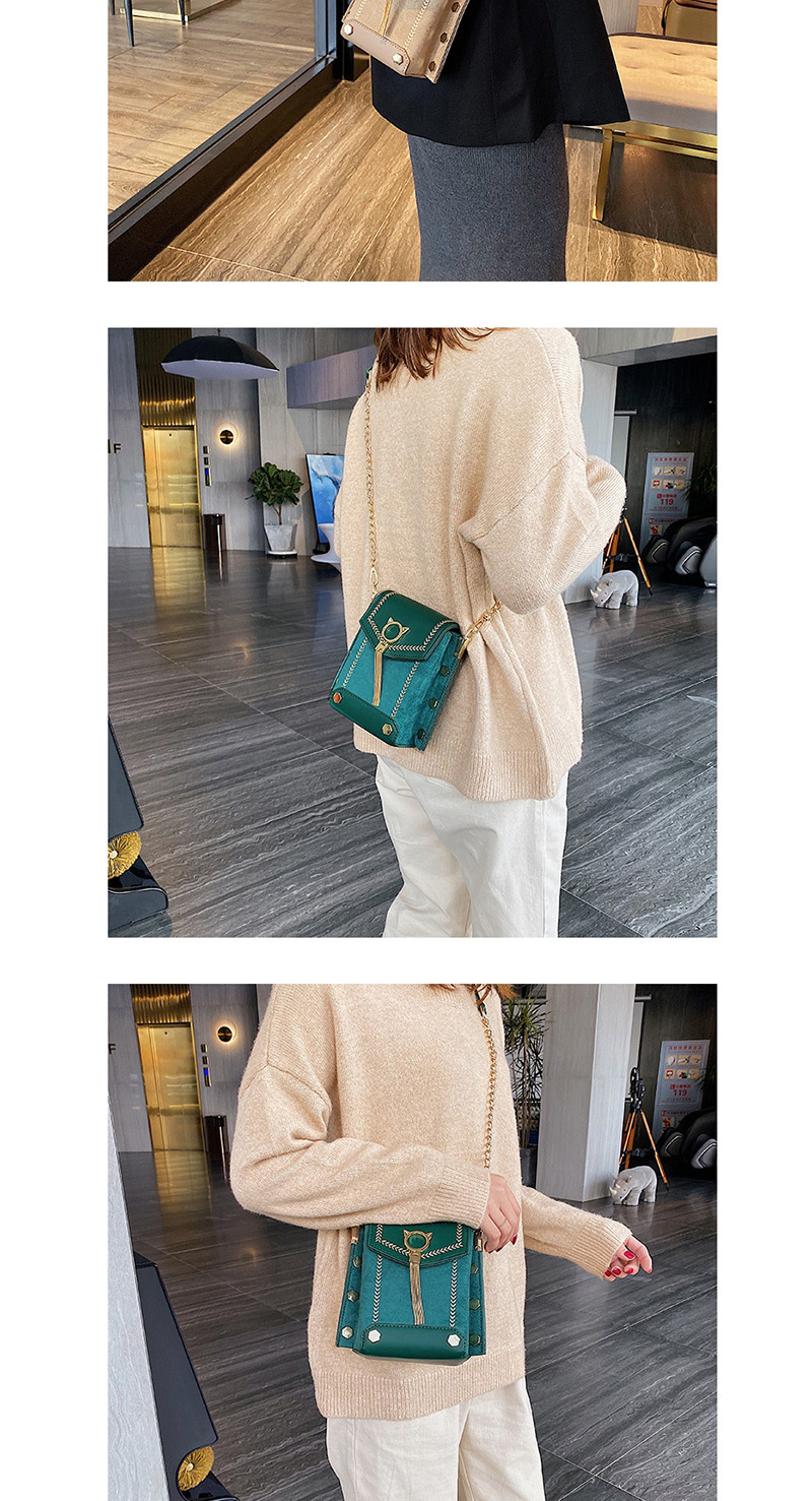Fashion Green Chain Shoulder Messenger Bag,Shoulder bags