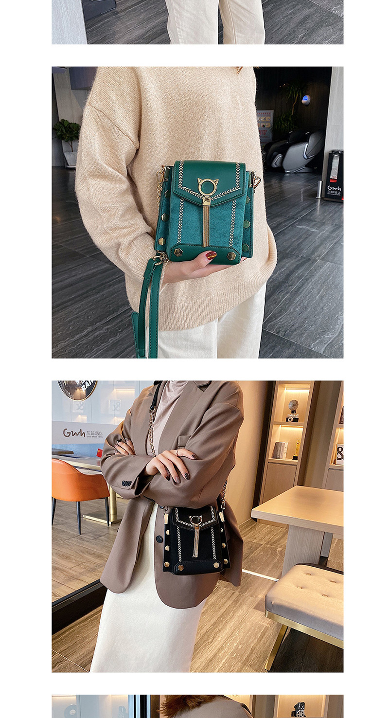 Fashion Green Chain Shoulder Messenger Bag,Shoulder bags