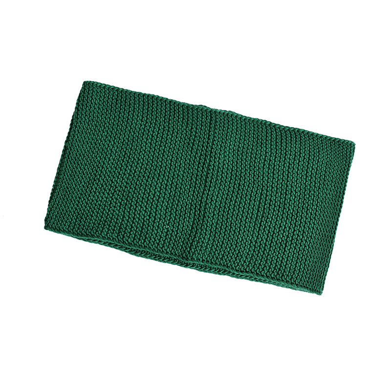 Fashion Dark Green Knitting Bib Around Two Turns,knitting Wool Scaves