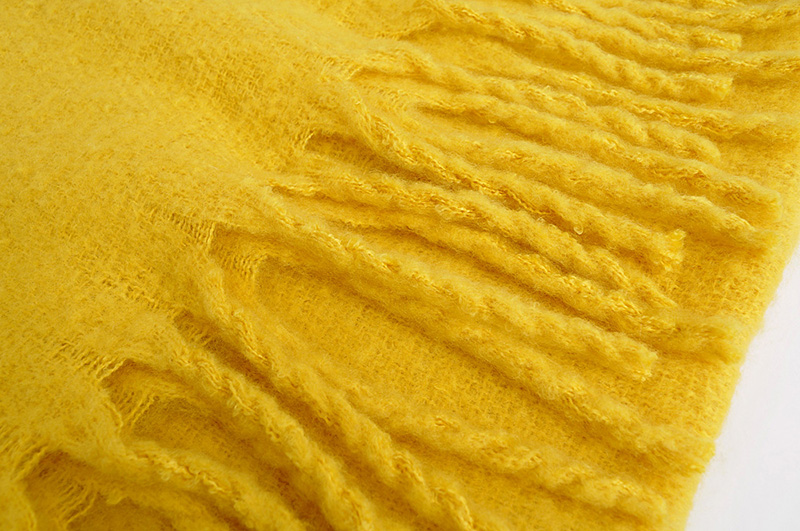 Fashion Yellow Cashmere Fringed Scarf Shawl,Thin Scaves