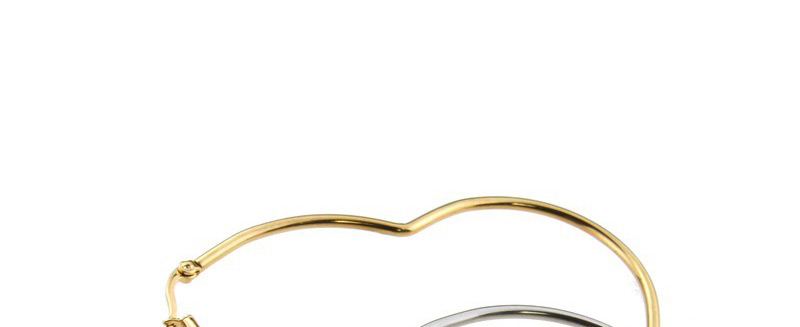 Fashion Gold Plating Stainless Steel Heart Earrings,Earrings