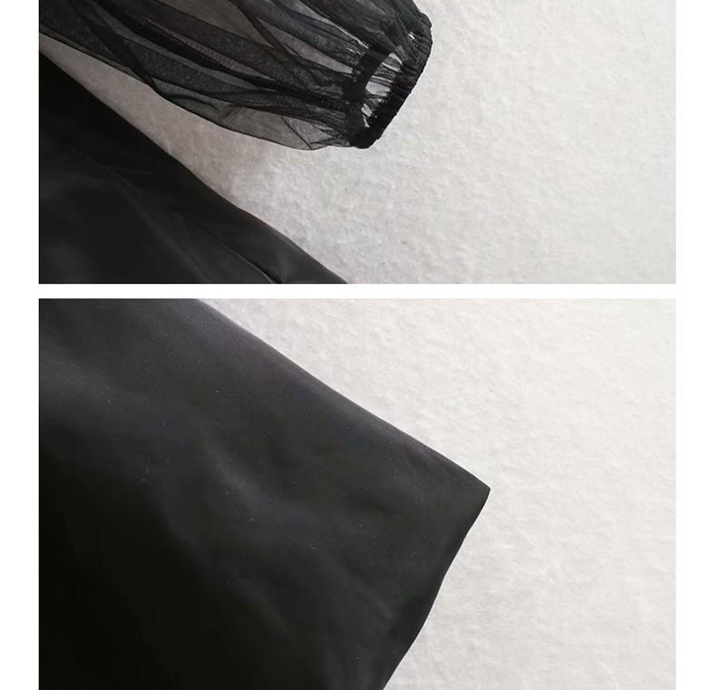 Fashion Black Tulle See-through Mesh Dress,Mini & Short Dresses