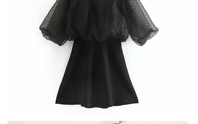 Fashion Black Patchwork Dress,Mini & Short Dresses