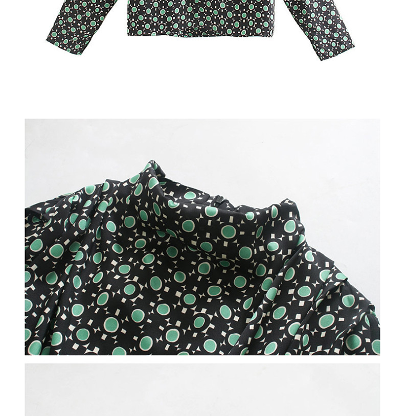 Fashion Color Flower Print Shirt,Blouses