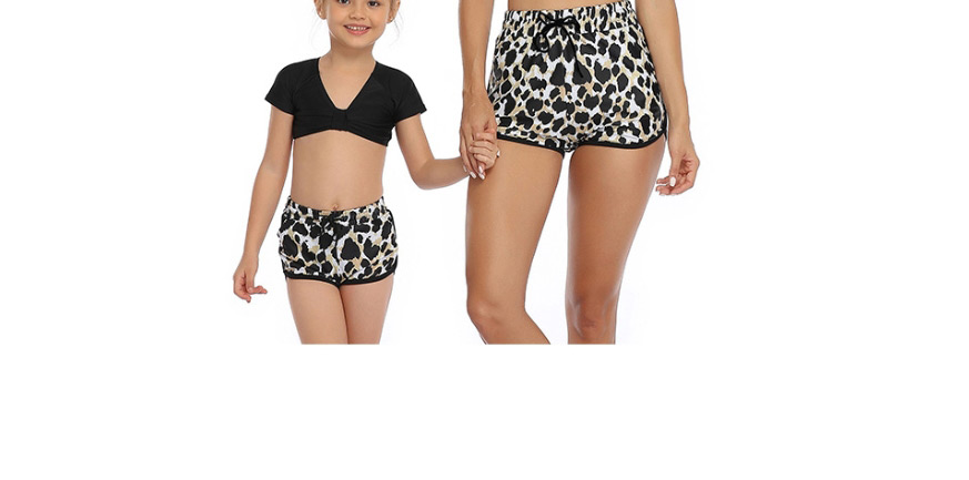Fashion Blue Print Cross Strap Sports Bikini Three Piece Set For Children,Kids Swimwear