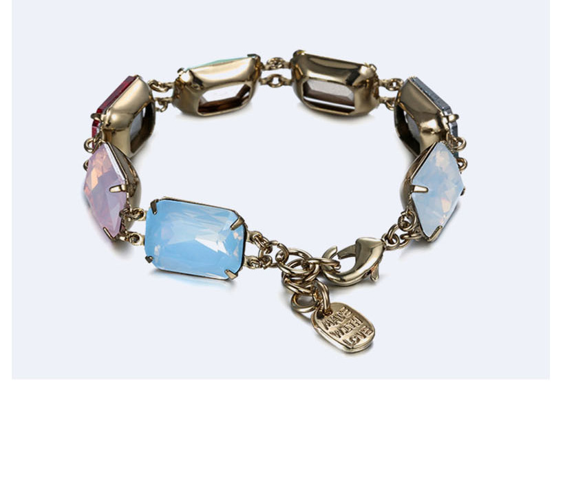 Fashion Titanium + Mixed Color Crystal Christmas Gem Metal Bracelet,Fashion Bracelets