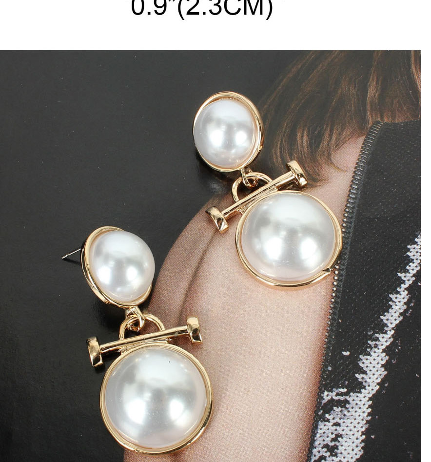 Fashion Golden Faux Pearl Earrings,Drop Earrings