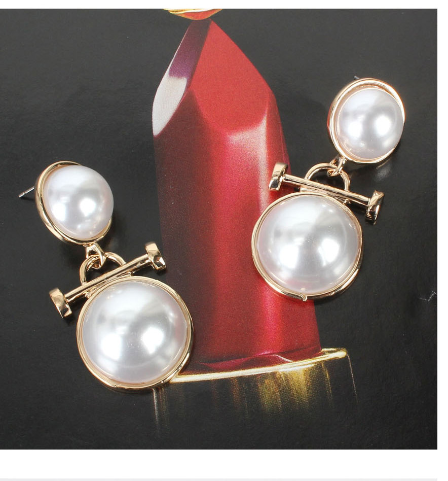 Fashion Golden Faux Pearl Earrings,Drop Earrings