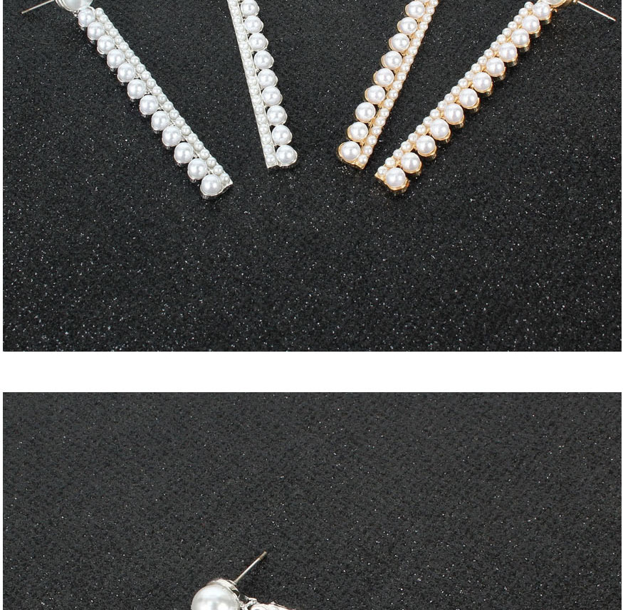 Fashion White K I-shaped Faux Pearl Earrings,Drop Earrings