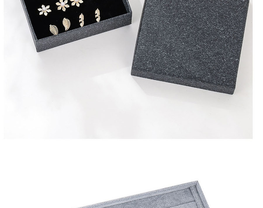 Fashion Black Hard Paper Jewelry Stud Box,Jewelry Findings & Components