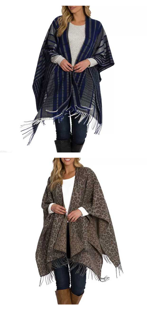 Fashion Blue And White Stripes Faux Cashmere Fringed Striped Shawl Scarf,Thin Scaves