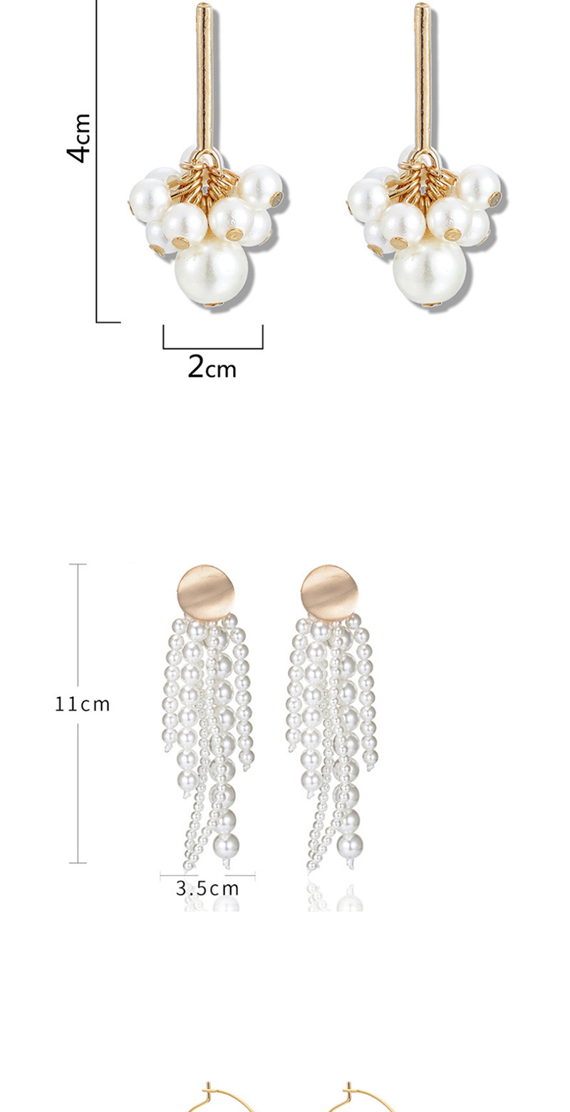 Fashion White Love Cross Pearl Earrings,Drop Earrings