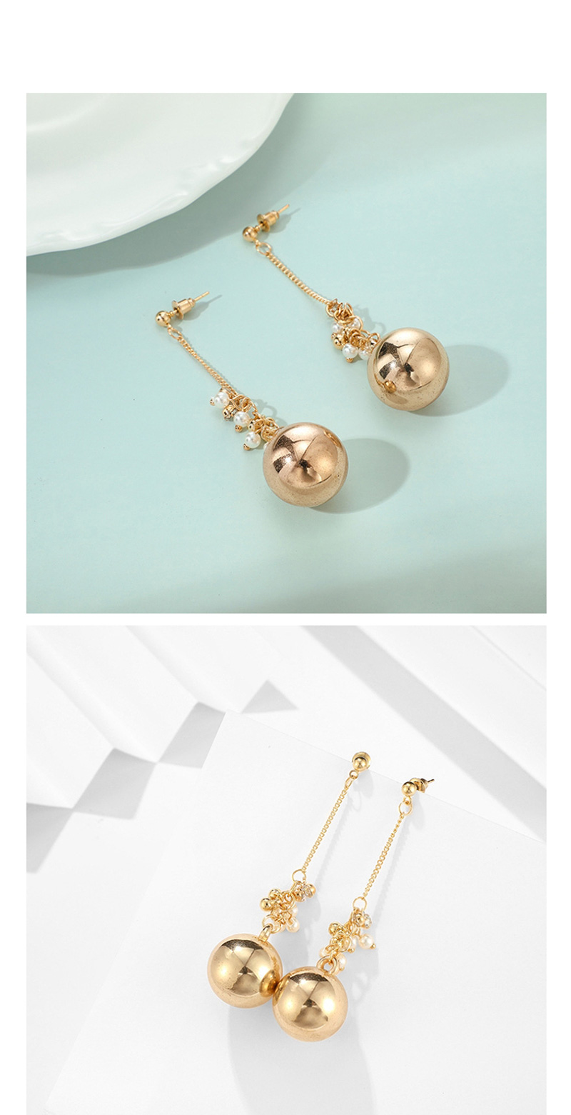Fashion Golden Love Cross Pearl Earrings,Drop Earrings