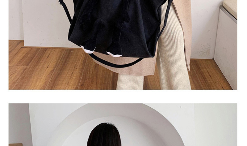 Fashion Black Canvas Shoulder Bag,Shoulder bags