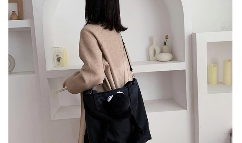 Fashion Black Canvas Shoulder Bag,Shoulder bags