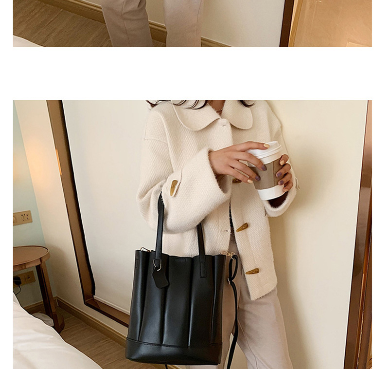 Fashion Coffee Color Pleated Panel Shoulder Bag,Messenger bags