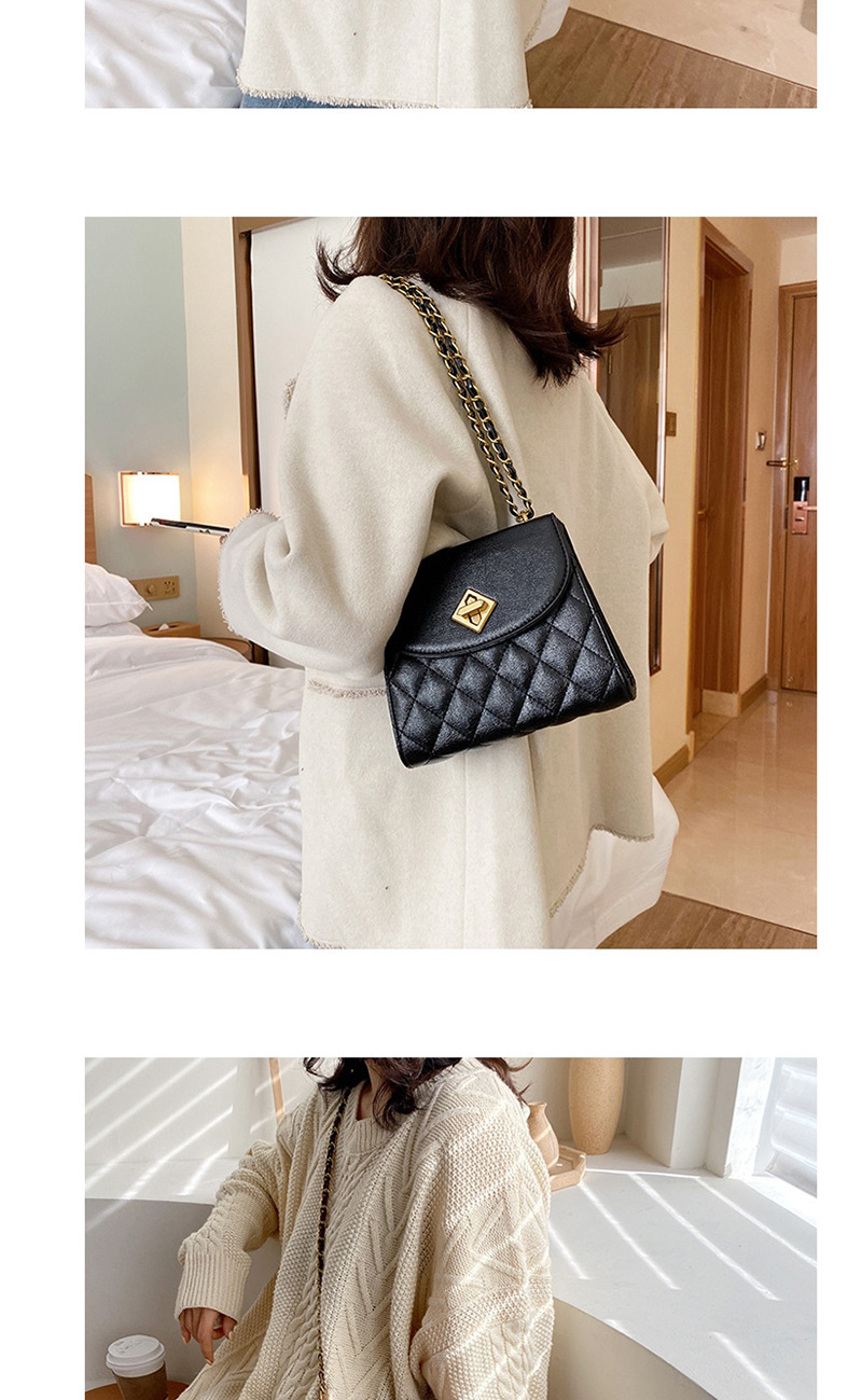 Fashion Black Diamond Chain Shoulder Bag,Messenger bags