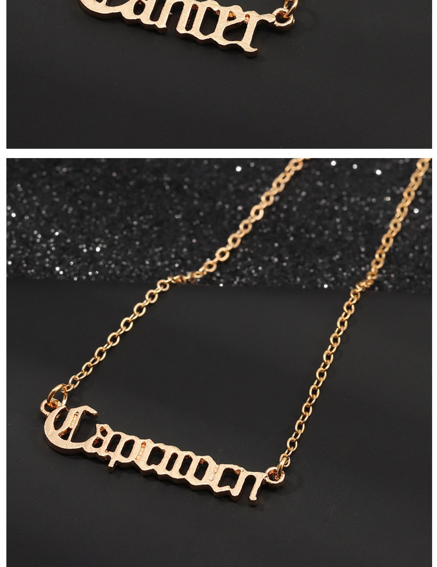 Fashion Golden Taurus alphabet necklace,Pendants