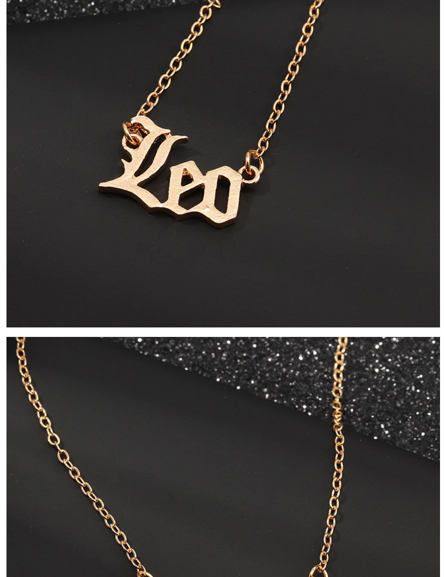 Fashion Golden Virgo English alphabet necklace,Pendants