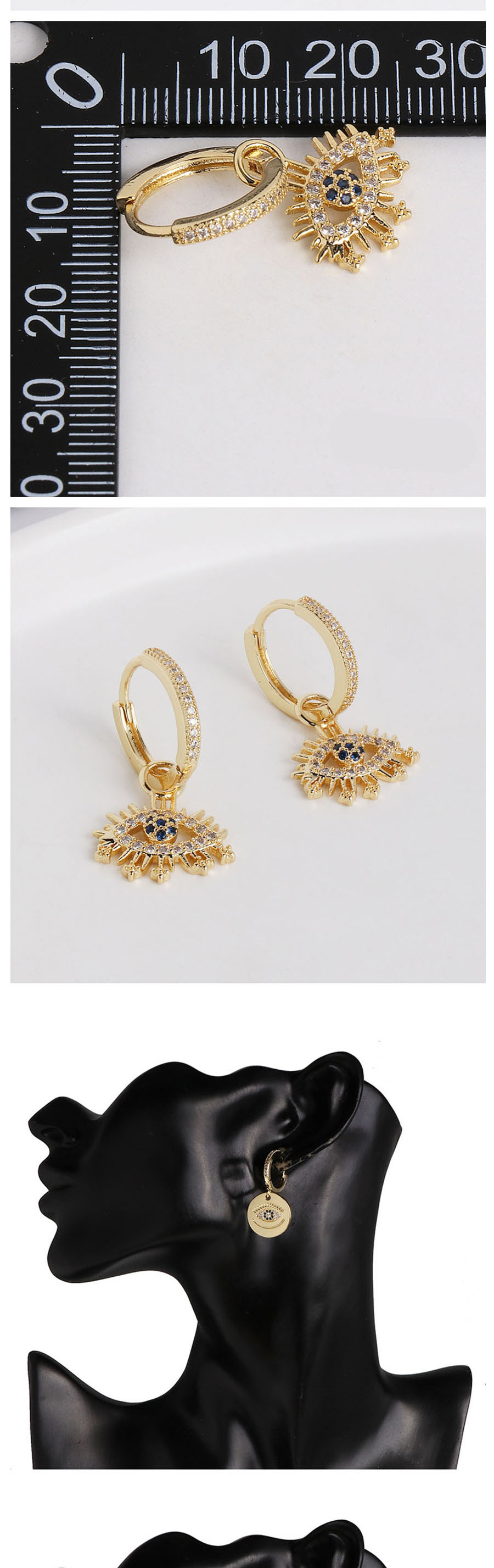 Fashion Golden Alloy Geometric Earrings,Stud Earrings