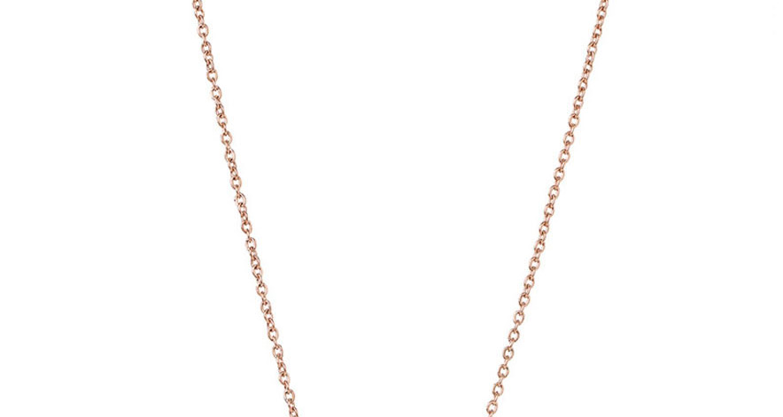 Fashion Rose Gold Antler Crystal Necklace,Pendants