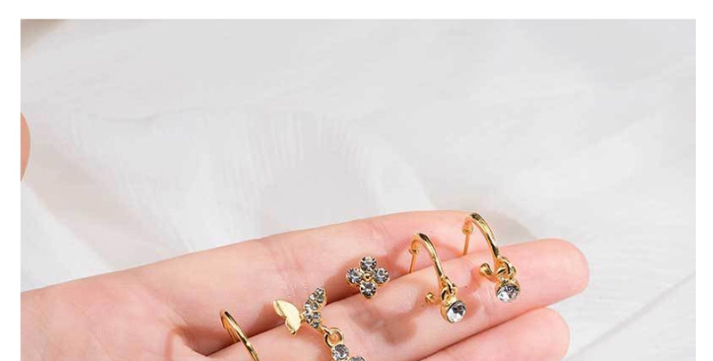 Fashion Golden Butterfly Stud Earring Set,Earrings set