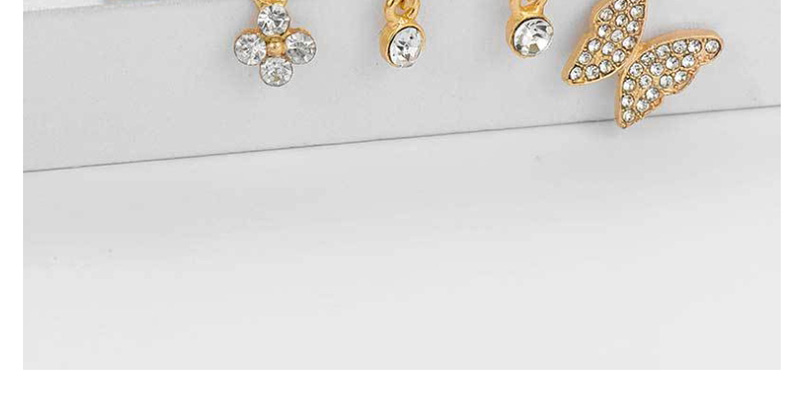 Fashion Golden Butterfly Stud Earring Set,Earrings set