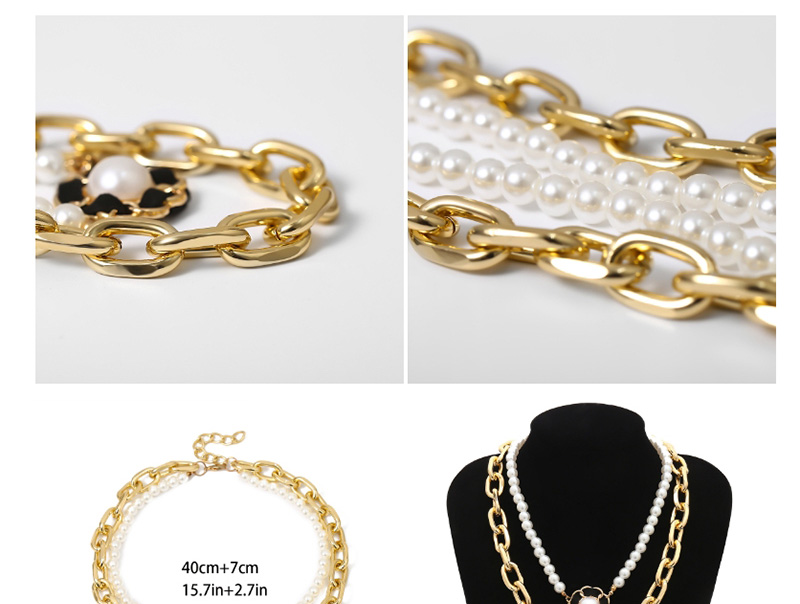Fashion Waist Chain Gold 0575 Pearl Flower Waist Chain,Body Piercing Jewelry